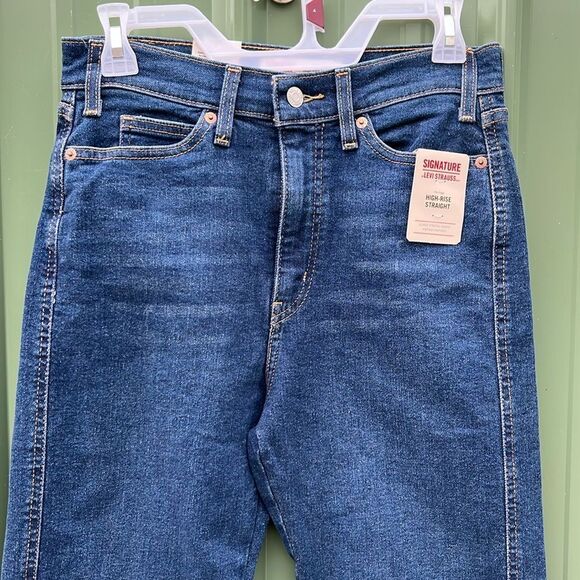 Women’s Levi's Heritage High Rise Straight Denim Jean Pants Size 4 - Picture 2 of 10
